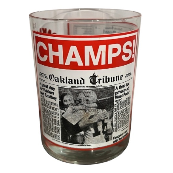Other - Oakland Raiders NFL 1981 Super Bowl XV Champions Commemorative Rocks Glasses